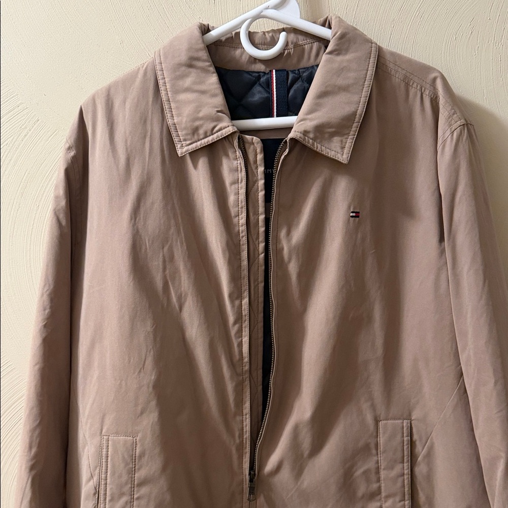 Tan Tommy Hilfiger Quilted Jacket